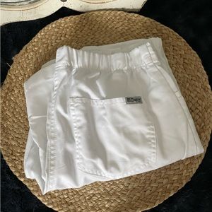 3/$25! Greys Anatomy White Scrub Pants